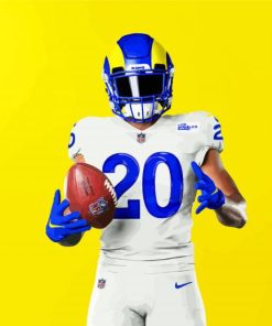 Los angeles rams player paint by number