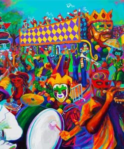 Mardi Gras Celebration paint by numbers
