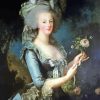 Marie Antoinette With A Rose Rococo Art Paint by numbers