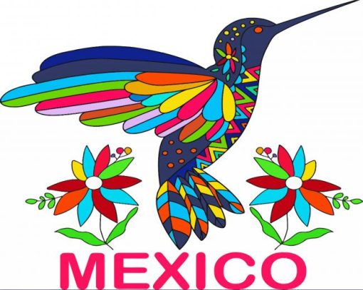 Mexican Bird paint by numbers