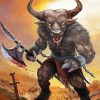 Minotaur Monster paint by numbers