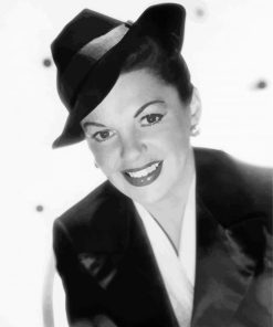 Monochrome Judy Garland Smiling paint by numbers