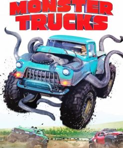 Monster Truck Movie paint by numbers