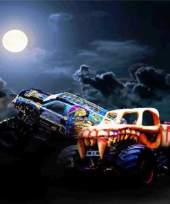 Monster Trucks paint by numbers