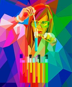Pop Art Chemist paint by numbers