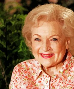 Portrait Of Betty White paint by numbers