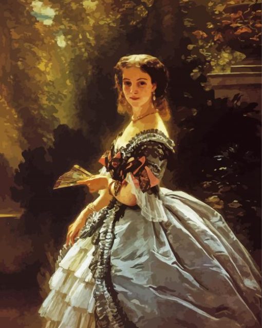 Princess Elizabeth Rococo Art Paint by numbers