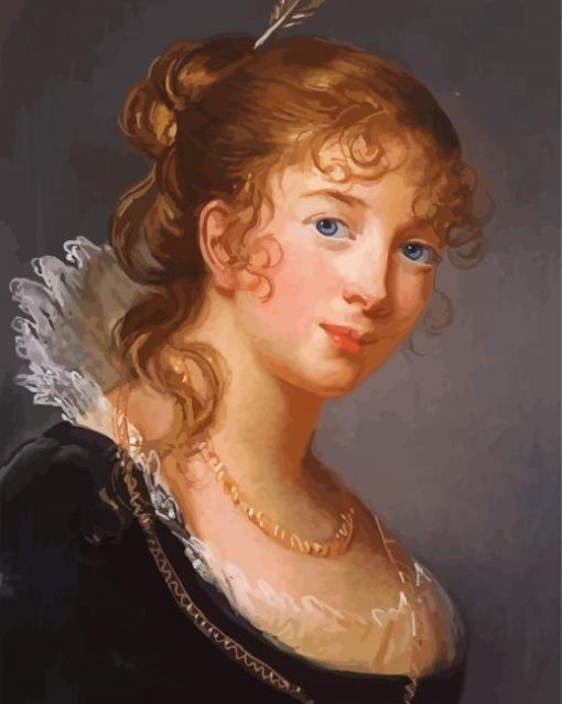 Queen Louise Of Mecklenburg Strelitz Portrait paint by numbers