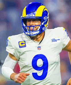 Rams player paint by numbers