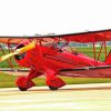 Red Biplane paint by numbers