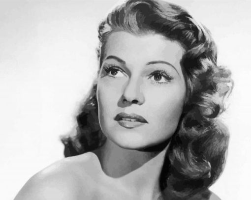 Rita Hayworth paint by numbers