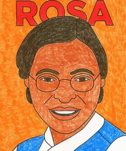 Rosa Parks art paint by numbers