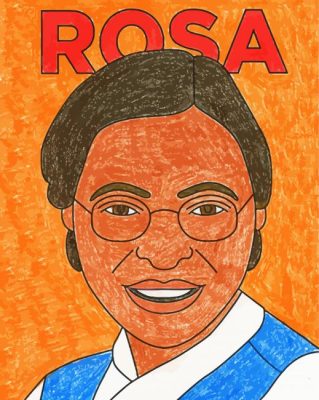 Rosa Parks art paint by numbers