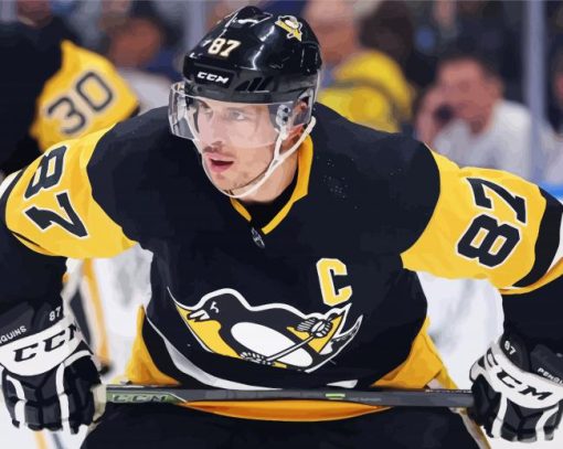 Sidney Crosby Hockey Playerpaint by numbers