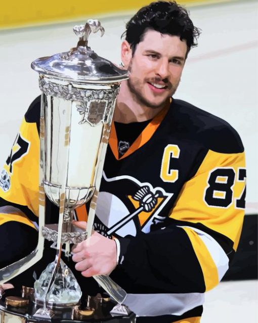 Sidney Crosby paint by numbers