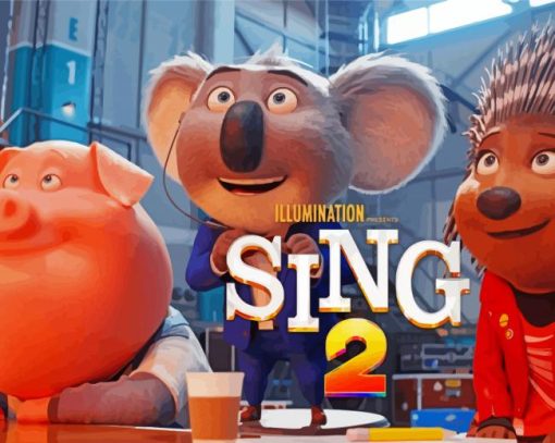 Sing 2 animation paint by numbers