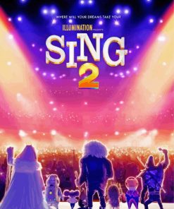 Sing 2 poster paint by number