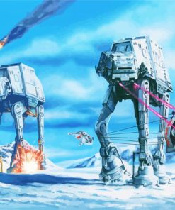 Star Wars Hoth Battle Paint by numbers
