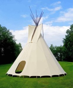 Tepee In Nature paint by numbers
