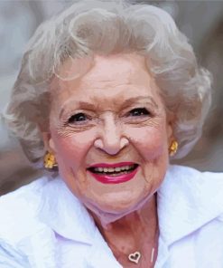 The American Actress Betty White paint by numbers
