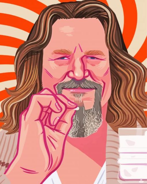 The Dud Lebowski paint by numbers