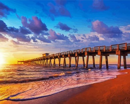 The Famous Pier Of Venice Florida paint by numbers