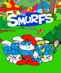 The Smurfs Animated Serie paint by numbers