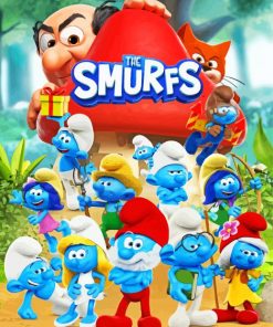 The Smurfs Animation paint by numbers