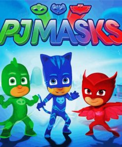 The Superheroes Pj Masks Paint by numbers