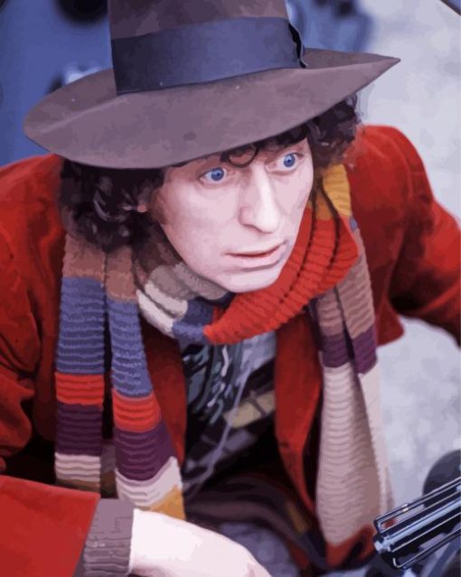 Tom Baker Actor paint by numbers
