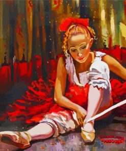 Ukrainian Ballerina paint by numbers