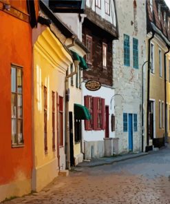 Visby Streets paint by numbers
