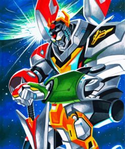 Voltron Robot Art paint by numbers