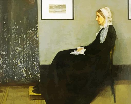 Whistlers Mother paint by numbers