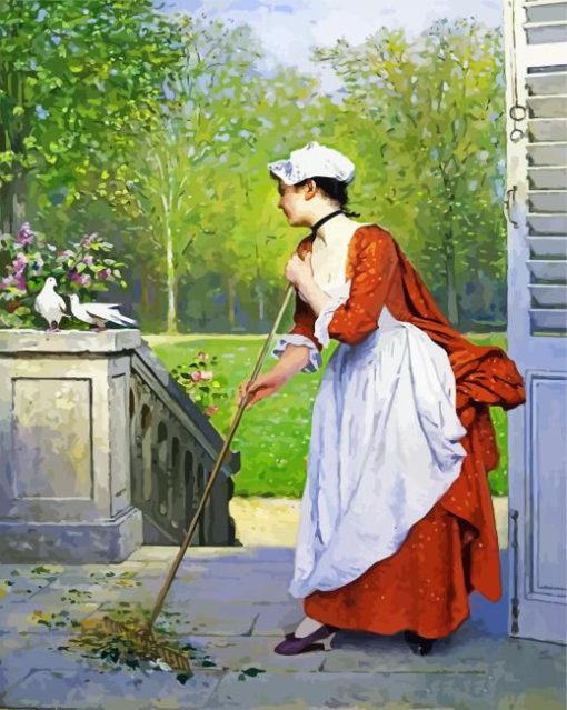 Woman Working paint by number