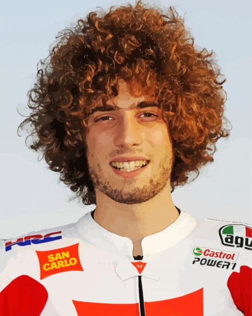Simoncelli Racer paint by numbers