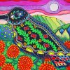 Aesthetic Mexican Folk Art Bird paint by number