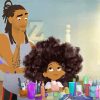 Afro Hair Girl paint by numbers