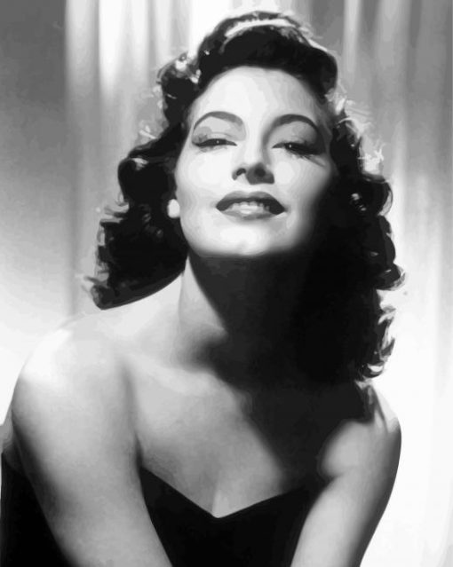 American Actress Ava Gardner paint by numbers