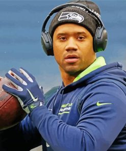 american football player russell wilson paint by numbers