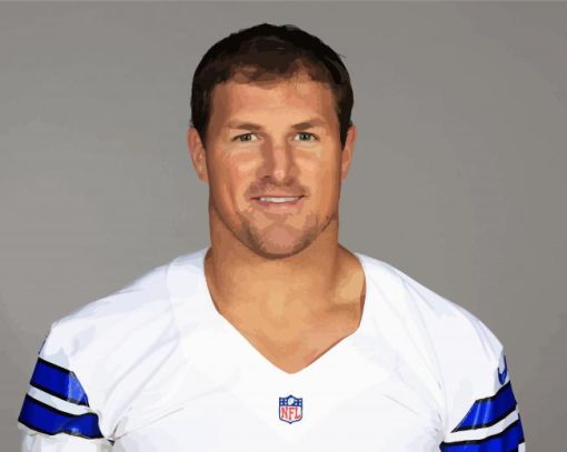 American Football Player Jason Witten paint by numbers