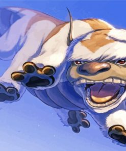 appa character art paint by numbers