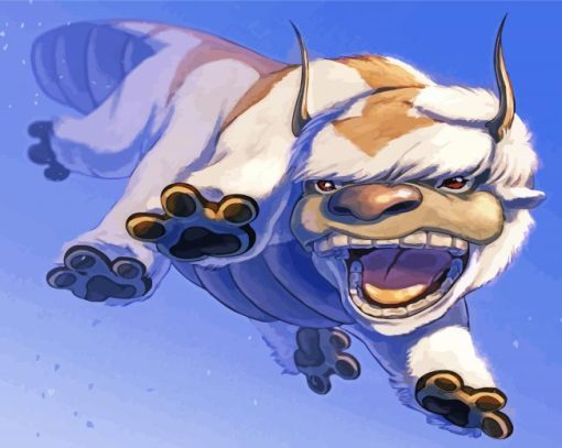 appa character art paint by numbers