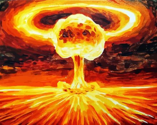 Atomic Explosion paint by numbers