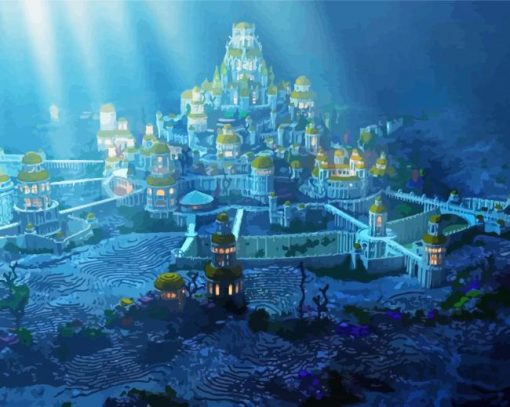 City Under The Atlantis paint by numbers