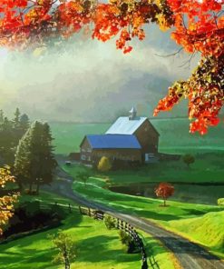 Country Scene paint by numbers