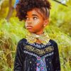 Curly Hairstyle Little Black Girl paint by numbers