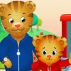 Daniel Tiger And Dad Tiger paint by numbers