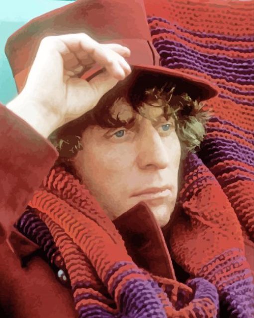 Doctor Who Tom Baker paint by numbers