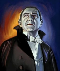 Scary Dracula paint by numbers